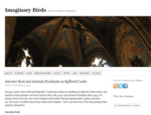 Tablet Screenshot of imaginarybirds.com